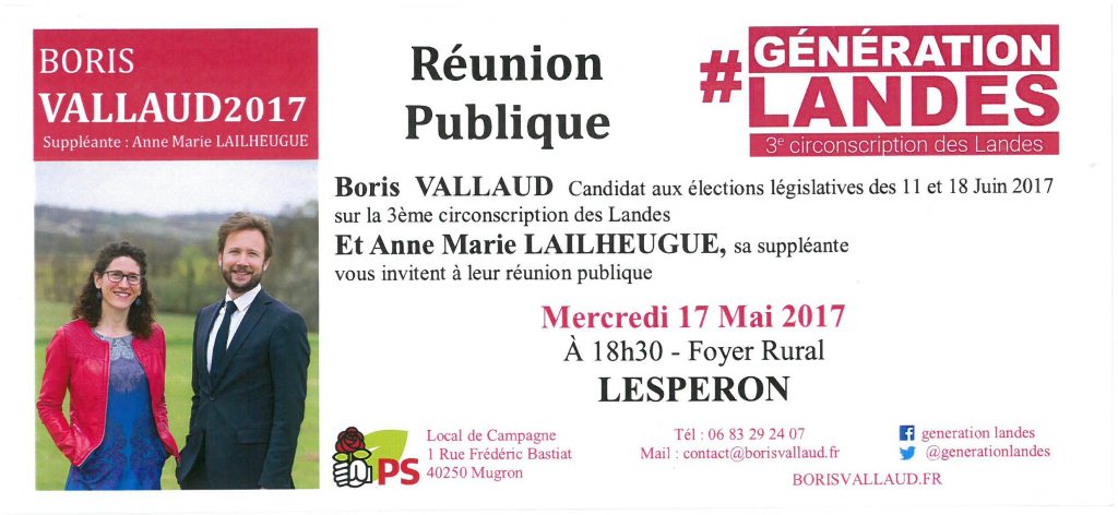 réunion publique Vallaud Lesperon 17 mai